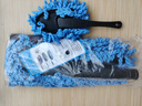 洗车拖把刷车工具除尘掸子软毛刷车扫灰擦车神器汽车用品清洁工具 蓝色大号拖把+小号除尘掸 实拍图