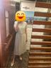 德玛纳（dme）春夏真丝连衣裙高奢桑蚕丝新款圆领连肩真丝直筒女中长裙子 实拍图