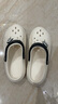 大嘴猴大嘴猴洞洞鞋男凉拖鞋情侣户外穿休闲百搭沙滩凉鞋女6084白44-45 实拍图