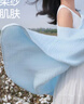 全棉时代婴儿浴巾6层水洗纱布浴巾 宝宝纯棉毛巾礼盒 蓝色95*95cm 实拍图