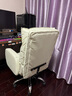 奥伦福特老板椅办公椅电脑椅靠背椅家用可躺转椅搁脚午休电竞椅子懒人座椅 米白色豪华款-带扶手袋+脚踏 实拍图