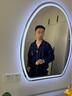 巴布奇梳妆台镜子化妆镜带灯梳妆镜挂墙桌面智能LED发光高级卧室卫生间 【单触白光款】60*80cm无极调亮 实拍图