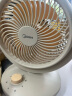 美的（Midea）【小型风扇】轻音台式桌面空气循环扇家用柔风电风扇宿舍办公迷你台扇落地扇空调伴侣 GAF18AD 实拍图