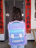 醇龙（CHUNLONG）儿童书包小学生女孩三到六年级一二减负男孩防水双肩背包轻便 小号紫色HC368 实拍图
