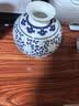 景鑫景德镇陶瓷器青花瓷小花瓶中式家居客厅酒柜装饰工艺品办公室摆件 玲珑石榴高17cm+底座 实拍图