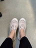 斯凯奇（Skechers）女平底鞋夏季网面蕾丝透气鞋子女士时尚低帮113821 乳白色/OFWT 36 【正码正拍】 实拍图