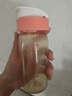 安配宽口直饮管学饮水杯盖 奶瓶配件 橙粉 （适配贝亲第3代宽口奶瓶） 实拍图