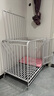 狗笼子室内大型犬中型加粗方管厕所边牧家用六面金毛拉布拉多笼子 白色六面全方管框架（加固加粗升级款） 长110*宽72*高95适合拉布拉多 金毛等大型犬 实拍图