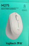 罗技（Logitech）M275鼠标 无线鼠标 办公鼠标 右手鼠标 白色 带无线2.4G接收器 实拍图