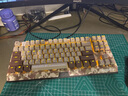 雷蛇（Razer）黑寡妇蜘蛛X竞技版背光款 沙漠迷彩版 机械键盘 电竞游戏键盘  87键 绿轴 实拍图