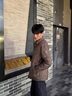 波司登（BOSIDENG）羽绒服男士秋90绒轻薄衬衫领修身短款内胆休闲通勤外套 砂岩咖|7C90 L 180/100A 体重约140-155斤 实拍图