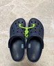 卡骆驰crocs洞洞鞋贝雅卡骆班轻便耐磨一脚蹬休闲鞋|205089 深蓝/辣椒红-4CC 41 /42(260mm) 实拍图