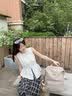 金利来女包新款休闲双肩包女轻便旅行背包书包女朋友妈妈礼物 杏色 实拍图