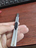得力（deli）【超级爆款】小号30°薄款黑刃金属外壳办公家用美工刀/裁纸刀 办公用品 TD201 实拍图