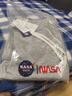 NASA GISS休闲裤男宽松直筒阔腿裤潮流长裤子 花灰束脚常规 (165/72A)S 实拍图