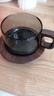 CLITON日式咖啡杯碟套装高档下午茶礼盒装高颜值木托咖啡玻璃杯碟勺套装 实拍图