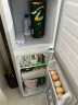小黄鸭 迷你冰箱小 108L双门冷藏冷冻小型家用宿舍租房电冰箱小巧不占地 一级能效省电节能 126L【一级能效，节能省电款】 银色 实拍图