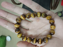 石玥珠宝精品10mm天然黄虎眼石手串虎睛石转运珠手链男女士款 水晶玛瑙  实拍图