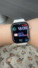 Apple/苹果 Watch Series 10 智能手表GPS款46毫米玫瑰金色铝金属表壳淡桃粉色运动型表带M/L MX2A3CH/B 实拍图