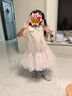 迪士尼（DISNEY）女童时尚亮片人鱼连衣裙子六一 儿童节 演出礼服夏HYZ24W020蓝130 实拍图