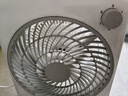 【全网爆款】桌面小风扇学生宿舍台面鸿运扇办公室静音风扇一级能耗定时电风扇小型节能台扇转页扇 白【升级款】六叶羽扇丨轻音低噪丨两档循环风 实拍图