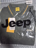 吉普（JEEP）短袖T恤男夏季Polo商务休闲衫男士宽松凉感衣服男装 灰绿  2XL 实拍图