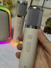索爱（soaiy）SSk01音响麦克风一体带话筒k歌家庭KTV自带声卡蓝牙麦克风音箱神器无线唱歌家用卡拉ok 双麦米白色 实拍图