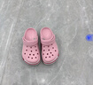 卡骆驰crocs洞洞鞋贝雅卡骆班轻便耐磨一脚蹬休闲鞋|205089 芭蕾粉/糖果粉-6TG 36 /37(220mm) 实拍图