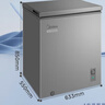 美的（Midea）143升小冰柜家用小型冷柜冷藏冷冻两用-30度一级能效母乳小冰箱BD/BC-143KMF(E)家电国家补贴20% 实拍图