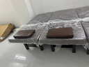 萌海豚 按摩床美容床美容院专用中医推拿床家用理疗床带洞纹绣美体采耳 铁架6cm腿【棕色皮革】长190宽80 实拍图