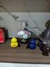 梓琦景德镇陶瓷插花工艺品家居装饰中式客厅装饰书房电视柜水培插花瓶 月亮赏瓶高22+底座 实拍图