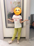 茵曼（INMAN）女童凉感防蚊休闲长裤2025夏季洋气束脚裤子薄款中大儿童潮 绿色-F3832174A 150 实拍图