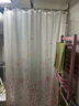 美居客 浴帘 免打孔防水浴室帘洗澡间淋浴房隔断帘180*180CM(日式樱花) 实拍图