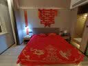 摩多（MODUO） 婚房布置蜂窝球卧室客厅电视墙床头背景墙装饰大喜字拉花套装 实拍图