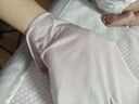 棉十三女士睡衣夏季薄款【莫代尔带胸垫】圆领短袖七分裤宽松家居服套装 实拍图