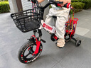 永久（FOREVER）儿童自行车可折叠男女孩2-3-4-6-10岁脚踏车中小童宝宝童车 雪地白 【前后双避震+一体轮】 12寸(建议身高90-110cm) 实拍图