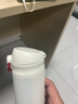 富光保温杯大容量轻量水杯男女学生316不锈钢车载弹盖杯年货礼品定制 优雅白【316不锈钢+滤网】 500ml 实拍图