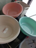 洗脸盆家用加厚卫生间厨房洗衣洗菜洗脚宿舍泡脚盆 3色随机发货 2036大号加厚盆(35cm) 3个装 实拍图