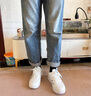 森馬男鞋2025夏季新款休闲鞋增高小白鞋子男士时尚潮流平板鞋男款轻便 Z1189白蓝 44 实拍图