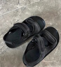 幸福玛丽（Cheerful Mario）儿童凉鞋男童女童宝宝软底透气运动沙滩鞋 黑色 内长15cm 实拍图