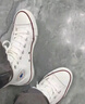 匡威（Converse）官方All Star经典帆布男女高帮休闲运动小白鞋101009 101009/白色 43 实拍图