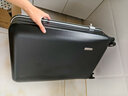 花瞳铝框行李箱男士商务次日达小型拉杆箱学生耐用皮箱女可坐人密码箱 曜黑色【升级加厚充电铝框款】 26英寸 -中长途商务出差大容量 实拍图