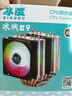 冰度6铜管CPU散热器风冷cpu风扇静音1700/201151/X99X79通用扣具AM4 无光(双风扇3线定速)6管 实拍图