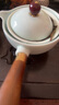 君庄逍遥泡茶壶360度旋转旅行茶具套装家用车载功夫茶杯便携式自动器 青瓷逍遥泡 实拍图