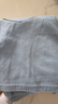 浪莎天丝软牛仔短裤女夏季2025新款高腰a字显瘦宽松中裤直筒五分裤 实拍图
