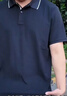网易严选5A抑菌冰丝冰感polo衫轻商务衫短袖男士高端吸汗透气不闷 B款凉感速干-宝藏青 XL 实拍图