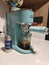 德龙（Delonghi）咖啡机 意式家用半自动15Bar泵压冷萃咖啡 软触屏手动奶泡自动停流小巧金属机身 吉拉朵系列 EC890 .TU真我蓝 即时加热 自动关机 专业蒸汽细杆拉花 实拍图