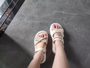 百丽踏踩屎感大码凉鞋女41一43夏季外穿孕妇防滑凉拖鞋一体两穿2025新款 米白 39 (245mm) 实拍图