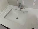 科勒（KOHLER） 台盆脸盆陶瓷盆台下盆线下门店款卡斯登方形台盆 20413T+齐悦龙头+角阀 实拍图