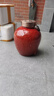 君翔景德镇陶瓷酒坛子家用密封10斤30斤50斤装高端存酒缸空瓶泡白酒罐 红色高温窑变酒坛无孔 20斤装 实拍图